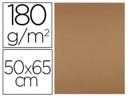 25h. cartulina Liderpapel 50x65cm. 180g/m² marrón escolar
